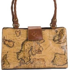 Patricia Nash Brown Map Print Women's Bag